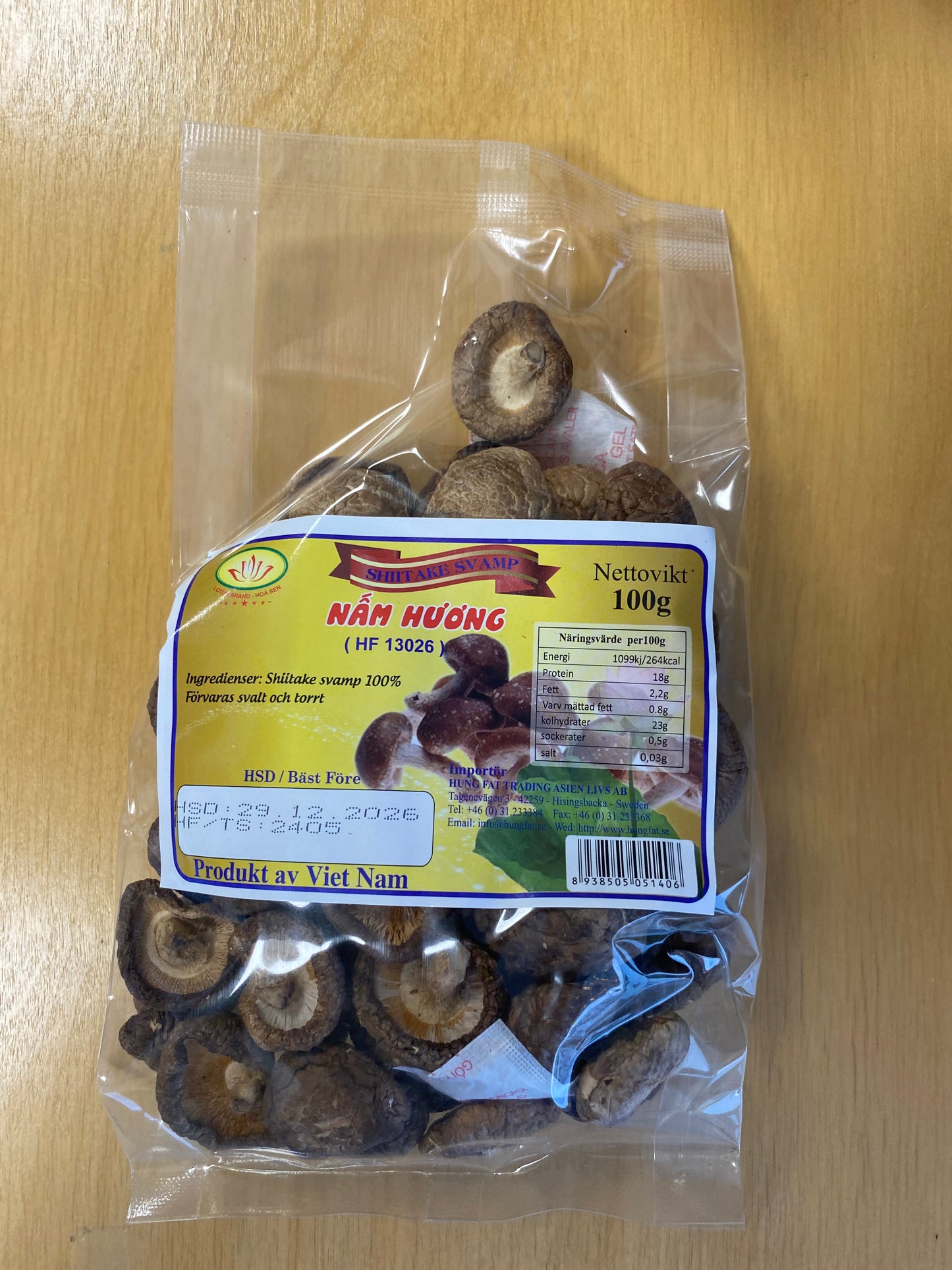 Shiitake Mushroom/Nấm Hương 100gr