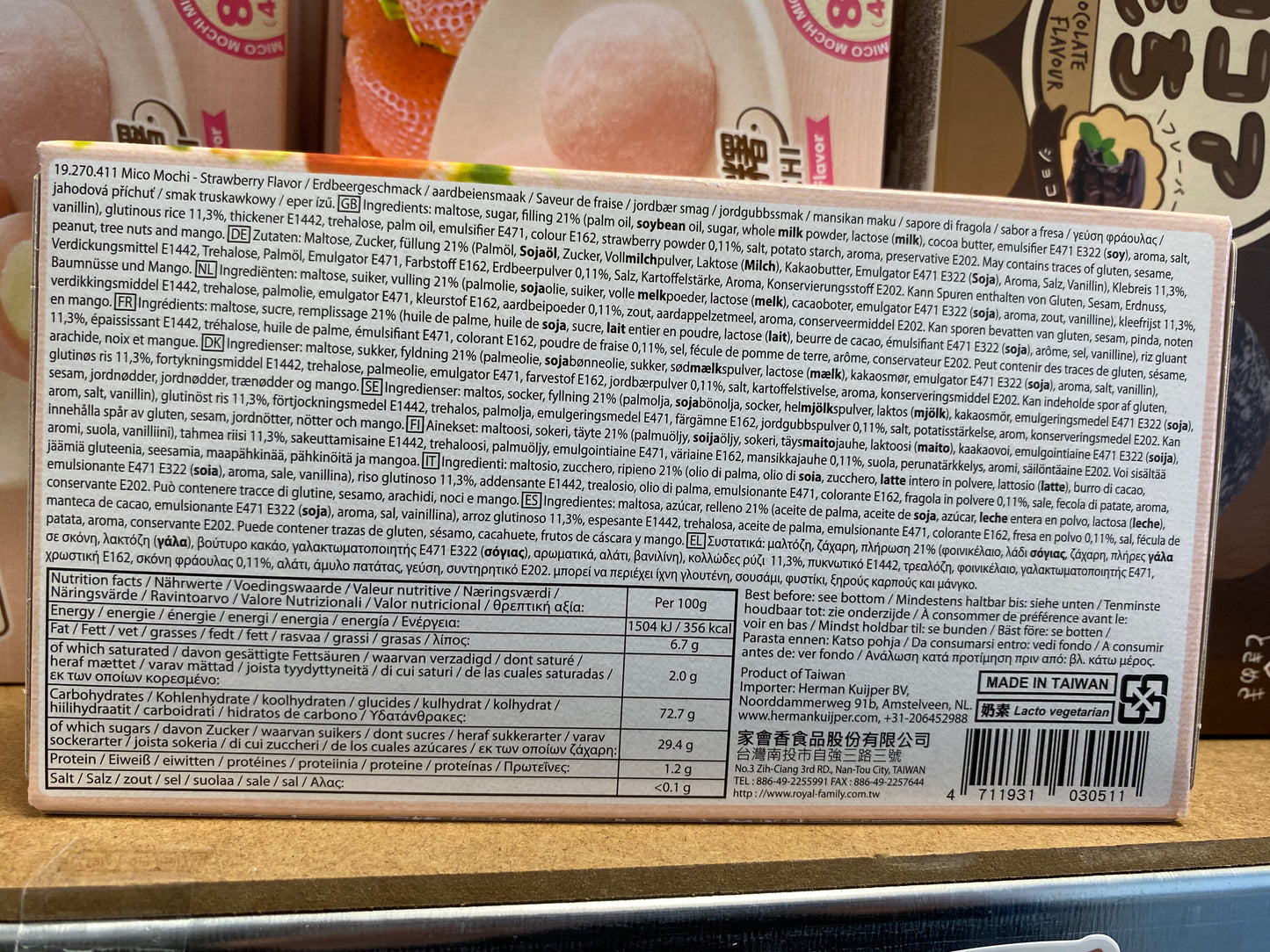 Q Mini Mochi strawberry/Mini mochi vị dâu 80gr