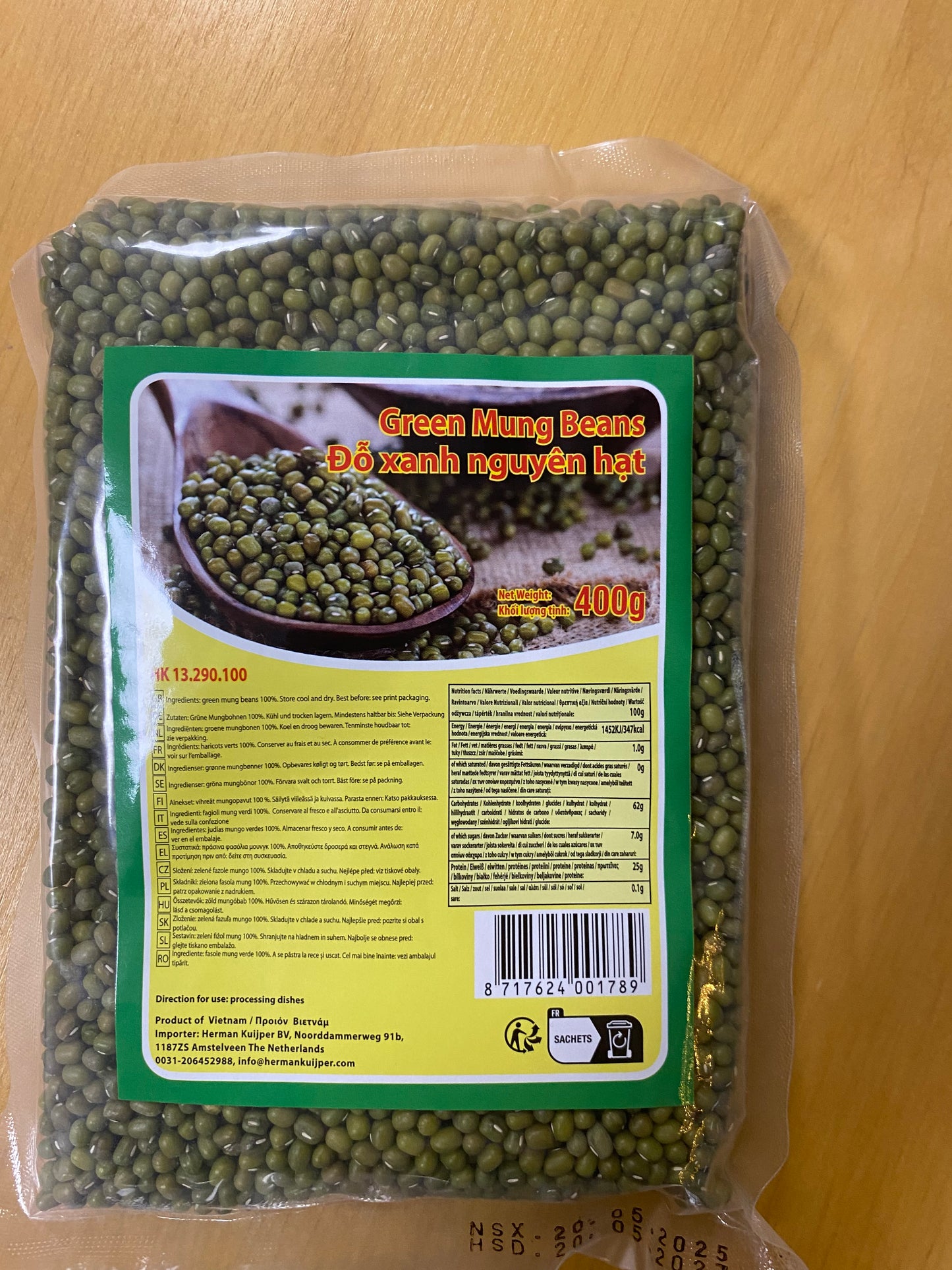 Green Mung Bean/Đậu Xanh Nguyên Hạt 400gr