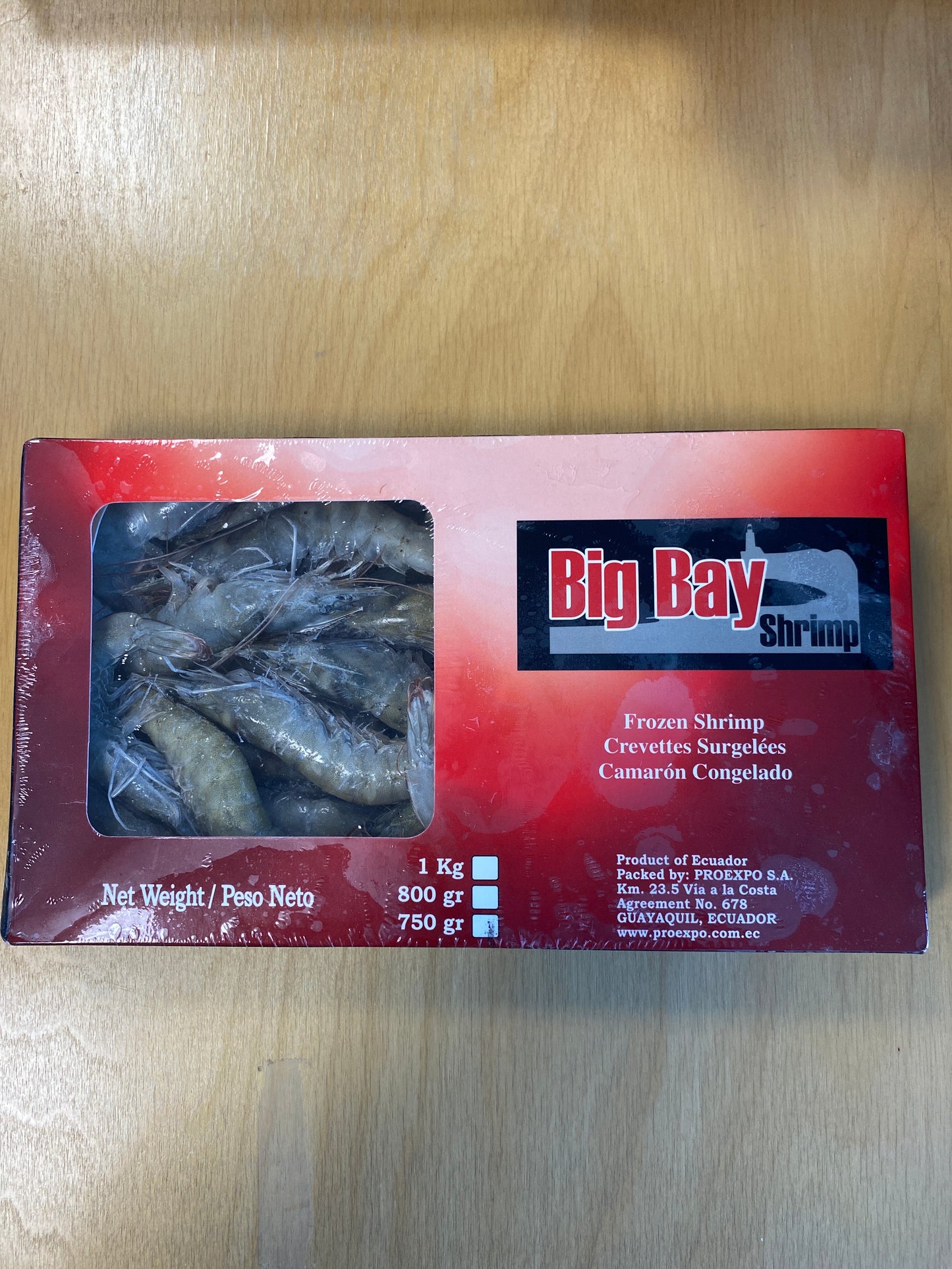 Big Bay Hoso Shrimp 30/40/Tôm nguyên con Big Bay 750gr