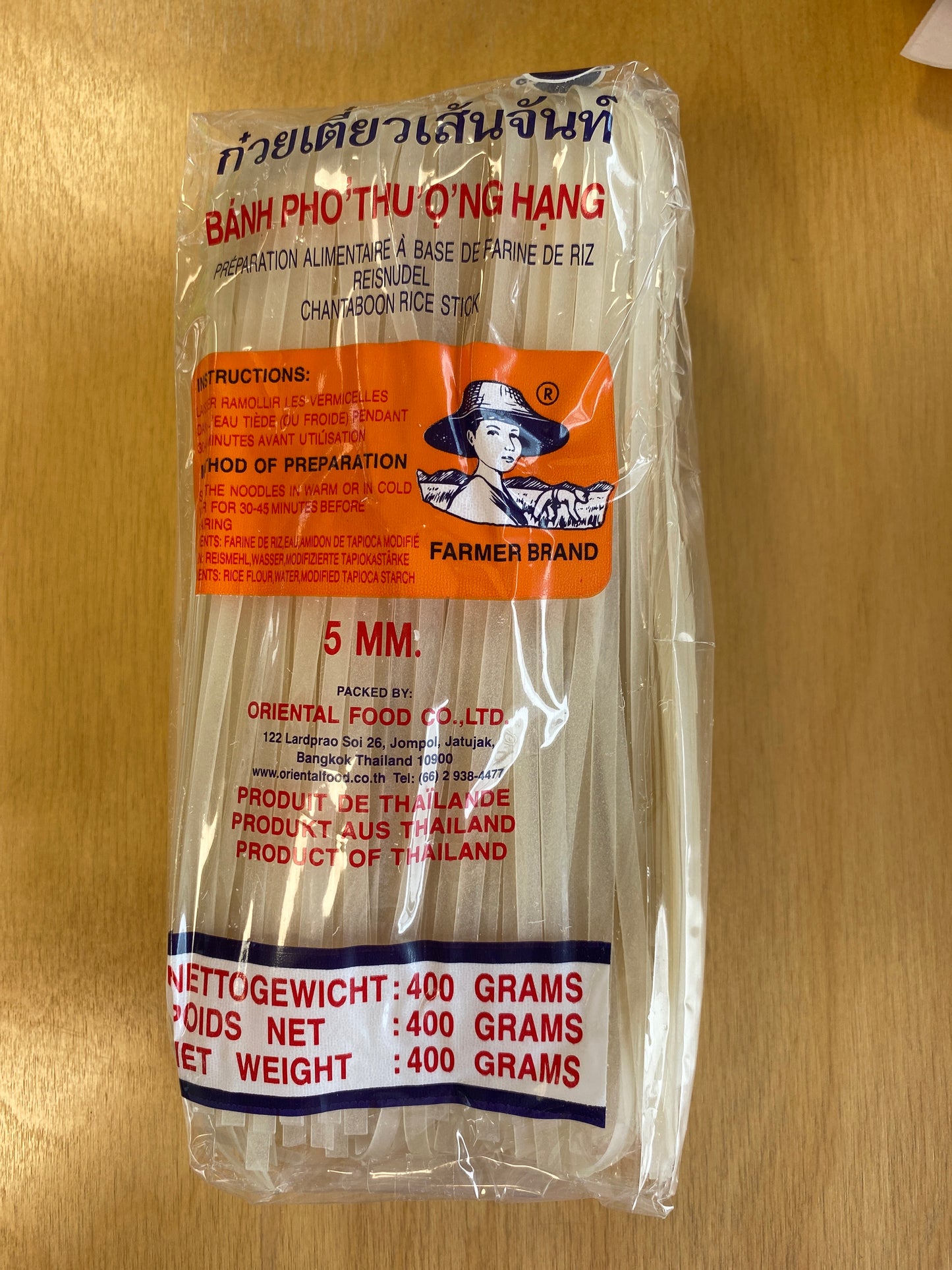 Farmer stick roll 5mm/Bánh phở Farmer 5mm 400g
