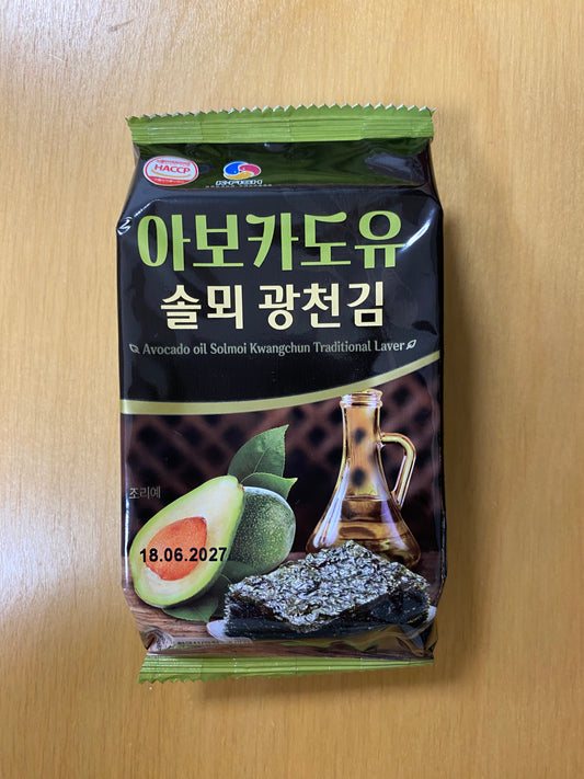 F&C Seaweed Snack Avocado Flavor/Snack rong biển vị bơ 4g