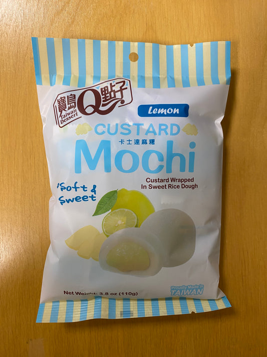 Q Custard mochi lemon flavour/Mochi custard chanh 110gr