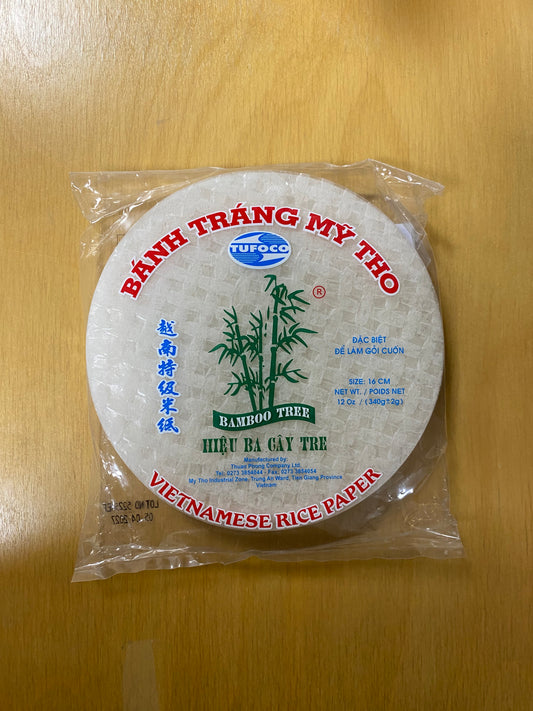 Bamboo Tree Rice Paper 16cm round/Bánh tráng tròn 16cm 340gr