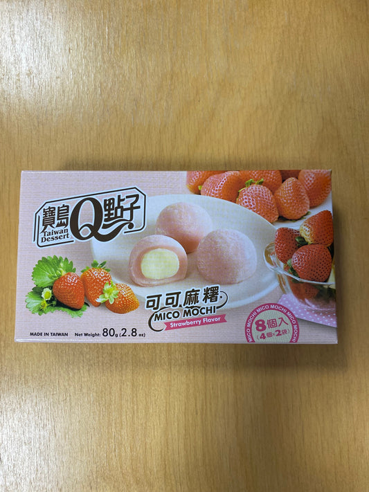 Q Mini Mochi strawberry/Mini mochi vị dâu 80gr