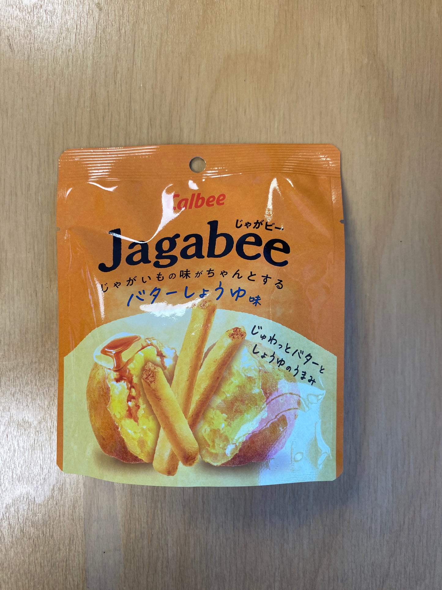 Jagabee Potato sticks with skin, butter & soy sauce flavor 38g