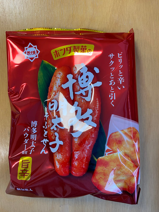 Spicy cod roe soft rice crackers 60gr
