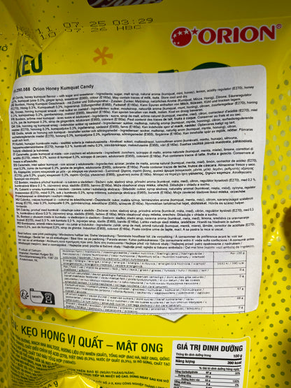 Orion honey kumquat candy/Kẹo tắc mật ong 84gr