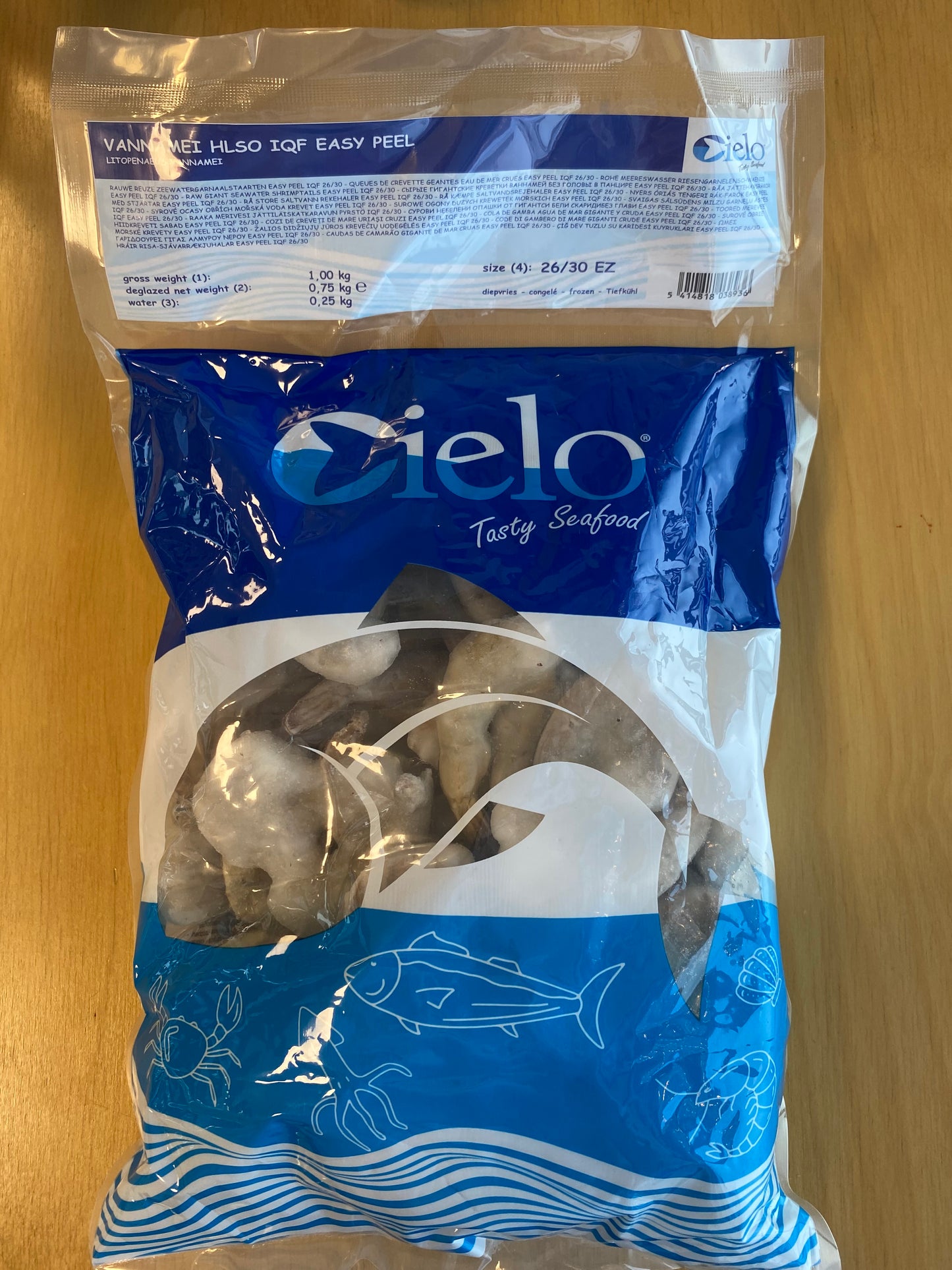 Seaboy easy peeled shrimp 26/30 750gr