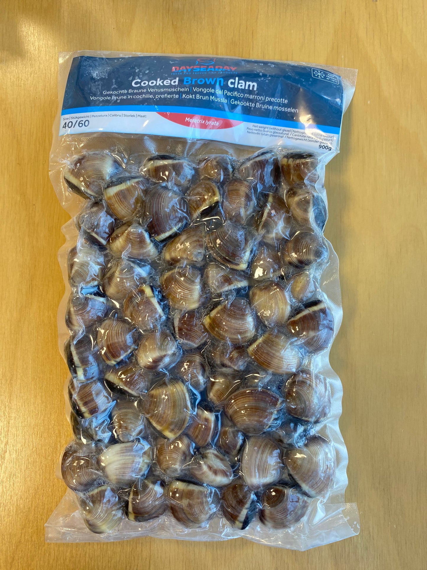 Cooked brown clam/Nghêu 40/60 1kg
