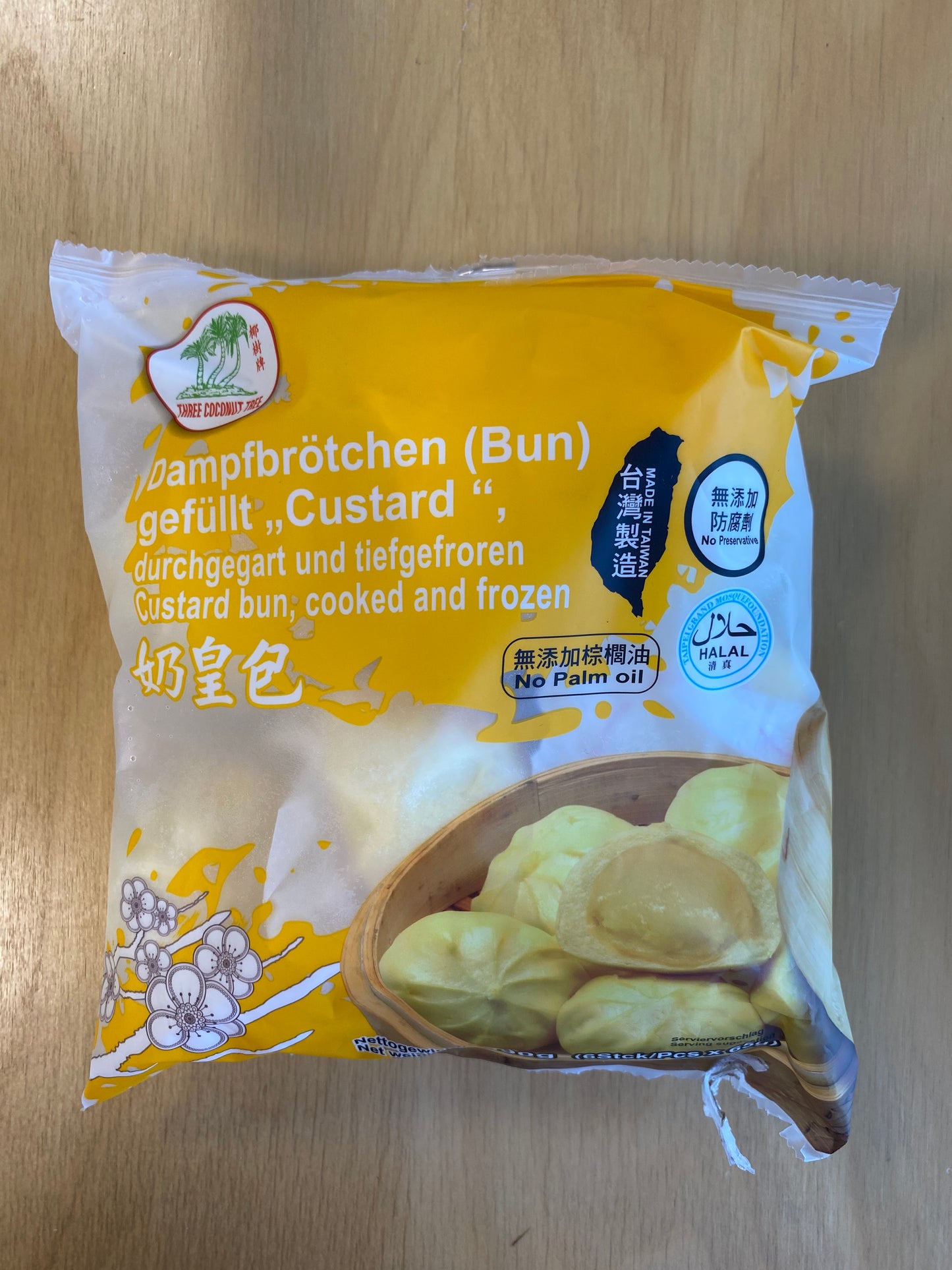TCT Custard bun/Bánh bao custard 390gr