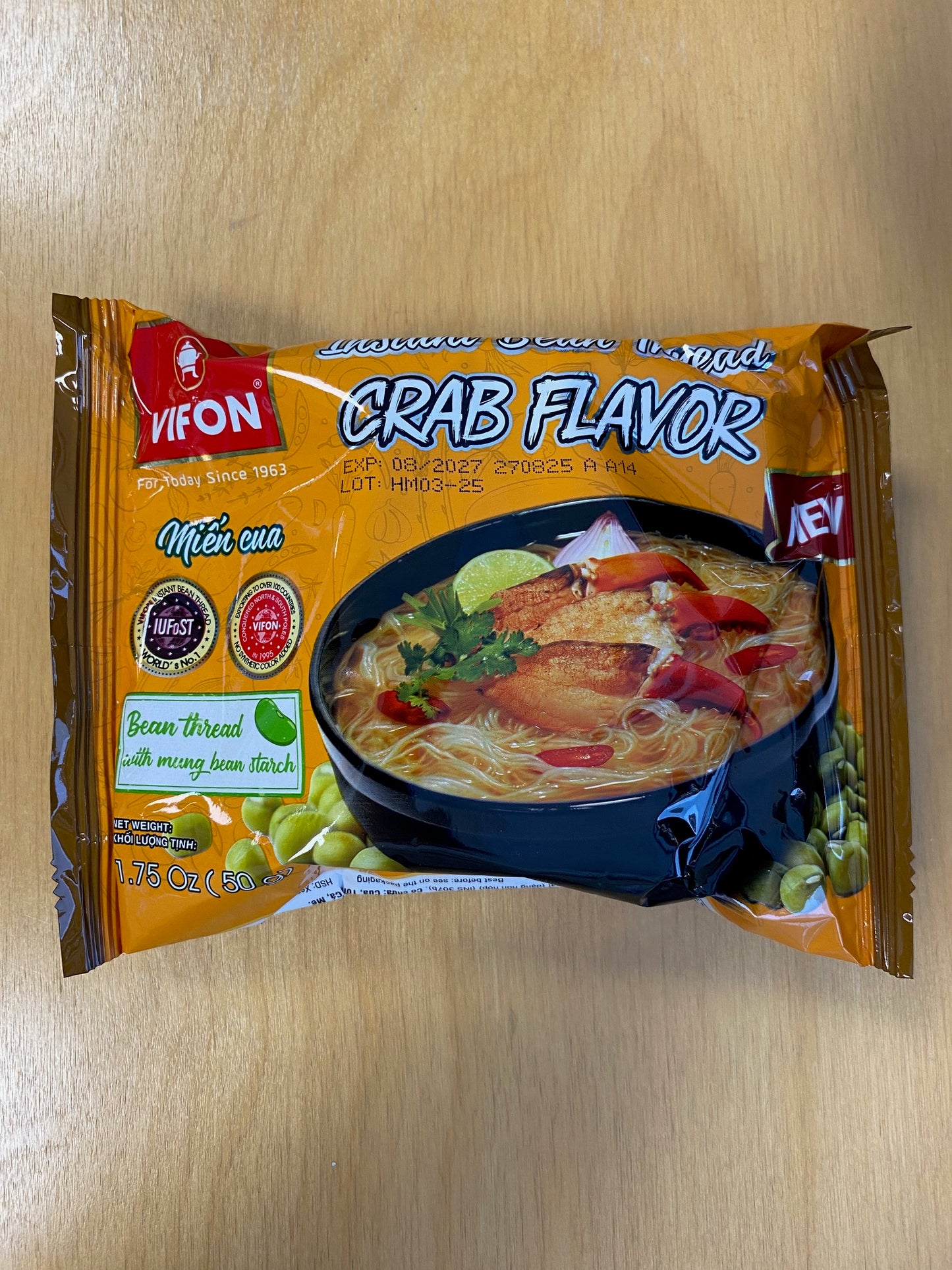 Vifon Phu Gia Bean Thread Crab Flavor/Miến Cua 50gr