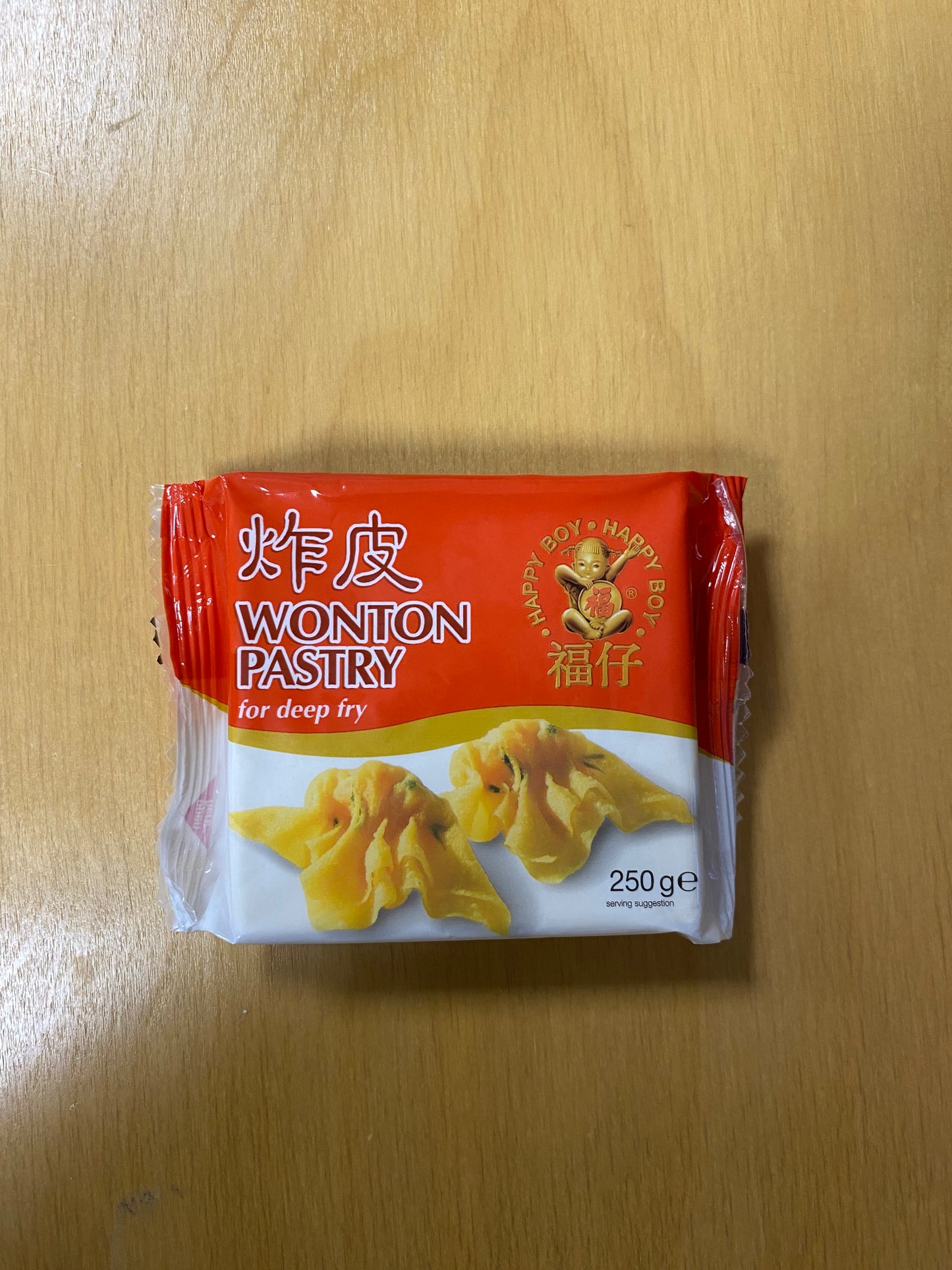 HB Wonton pastry  for deep fry/Lá hoành thánh 250gr