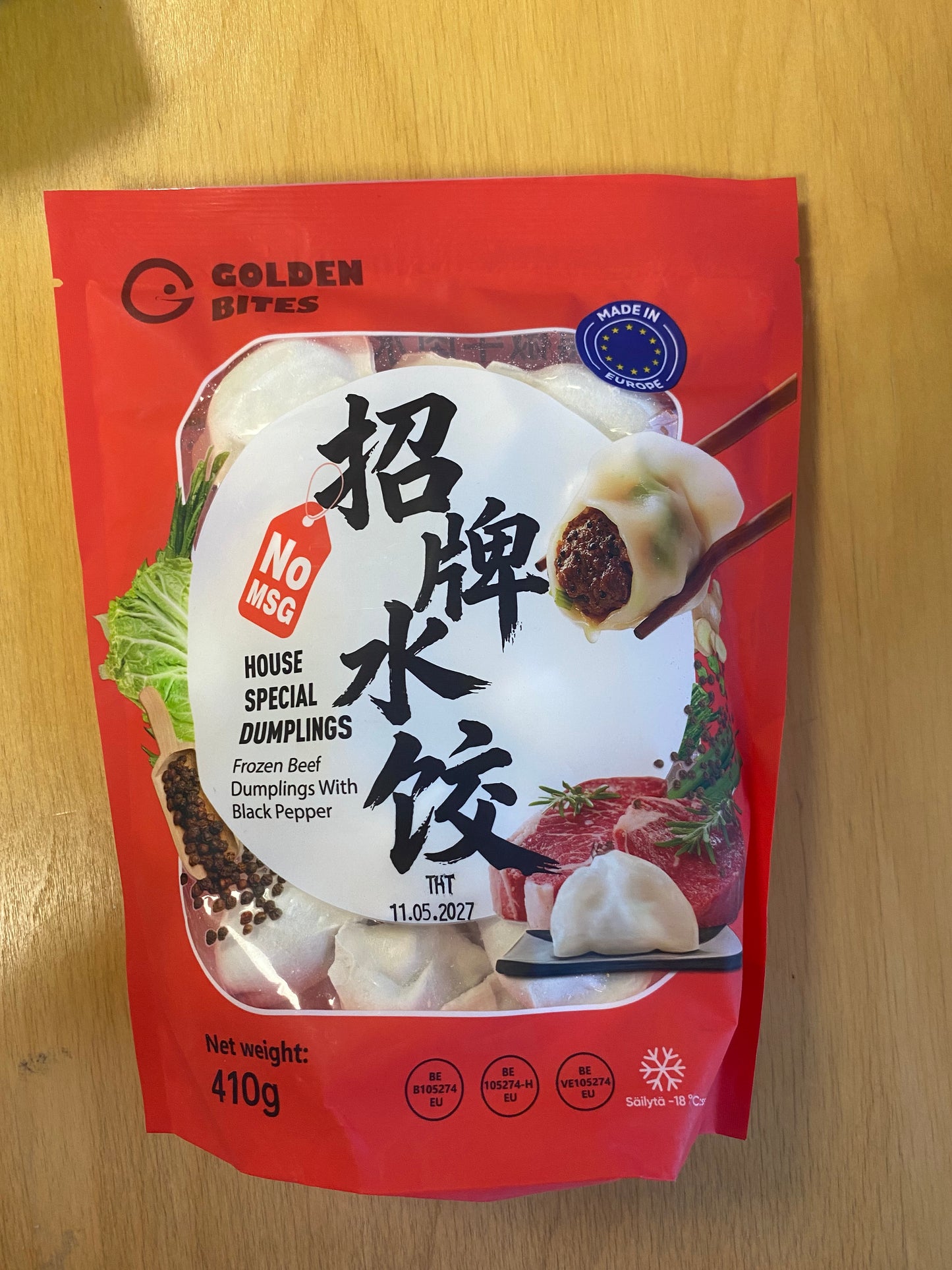 GB black pepper beef dumplings/Dumpling bò tiêu đen 410gr