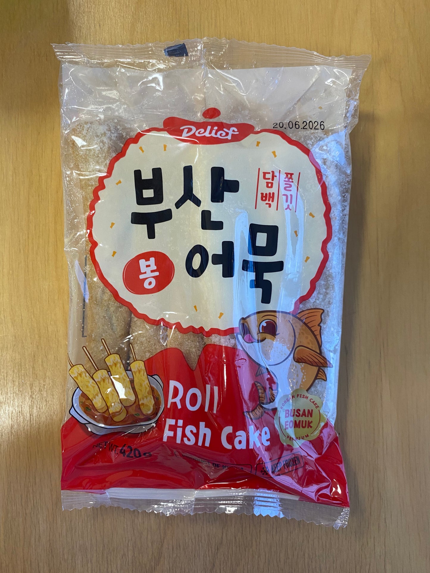 Delief Busan Fish cake roll/Chả cá cuộn Busan 420gr