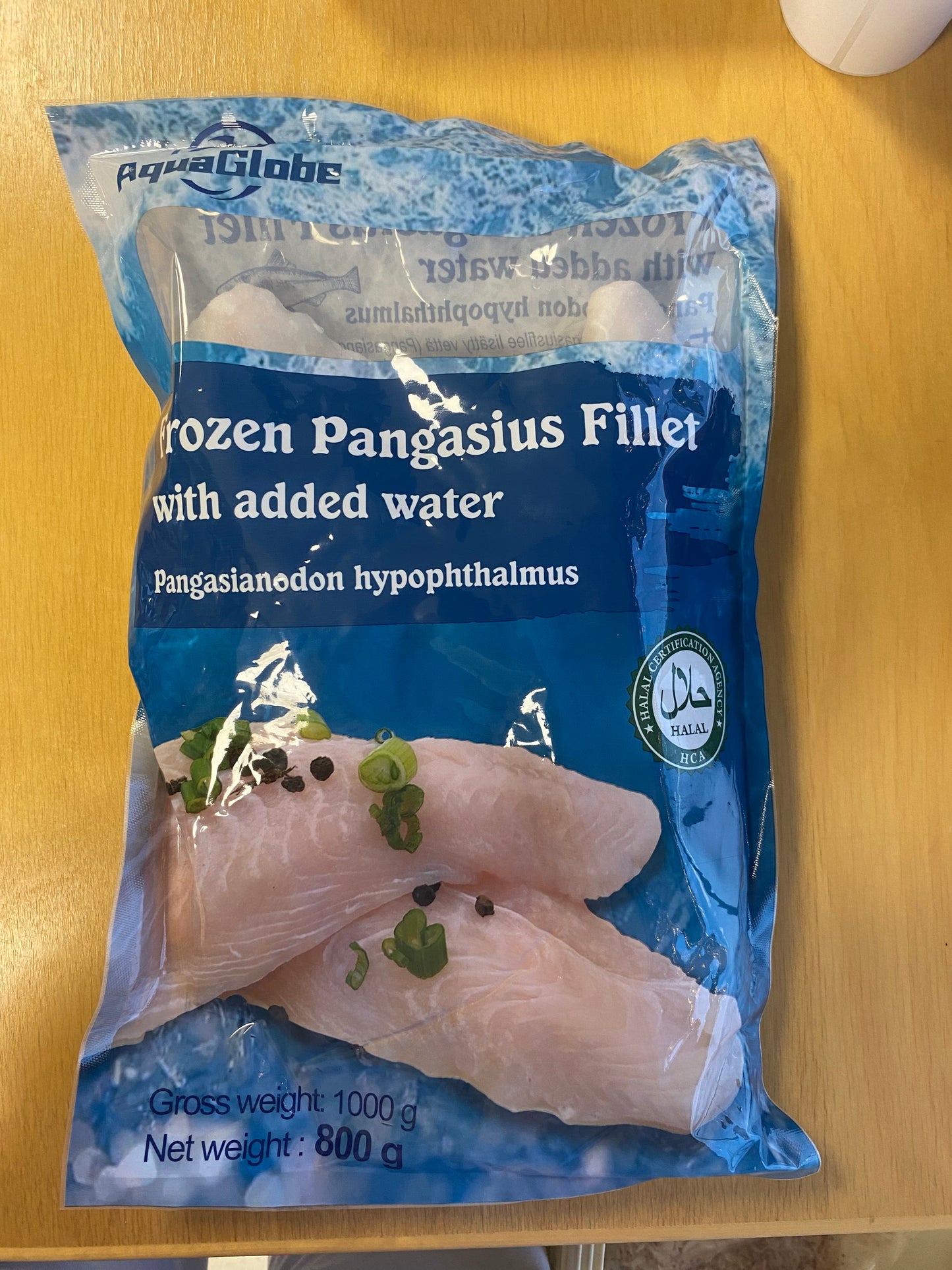 AG pangasius fillet/ Phi lê cá basa 1kg (net 800gr)