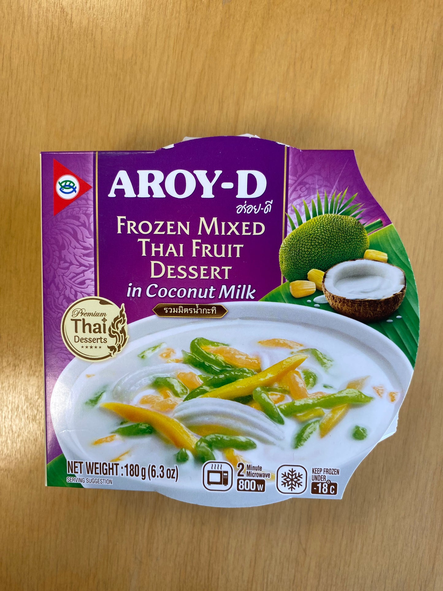 Aroy-D dessert Thai mixfruit in coconut milk 180g