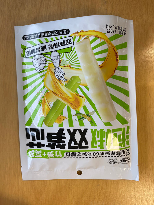 YQ Asparagus lettuce & Bamboo pickled chili 250g