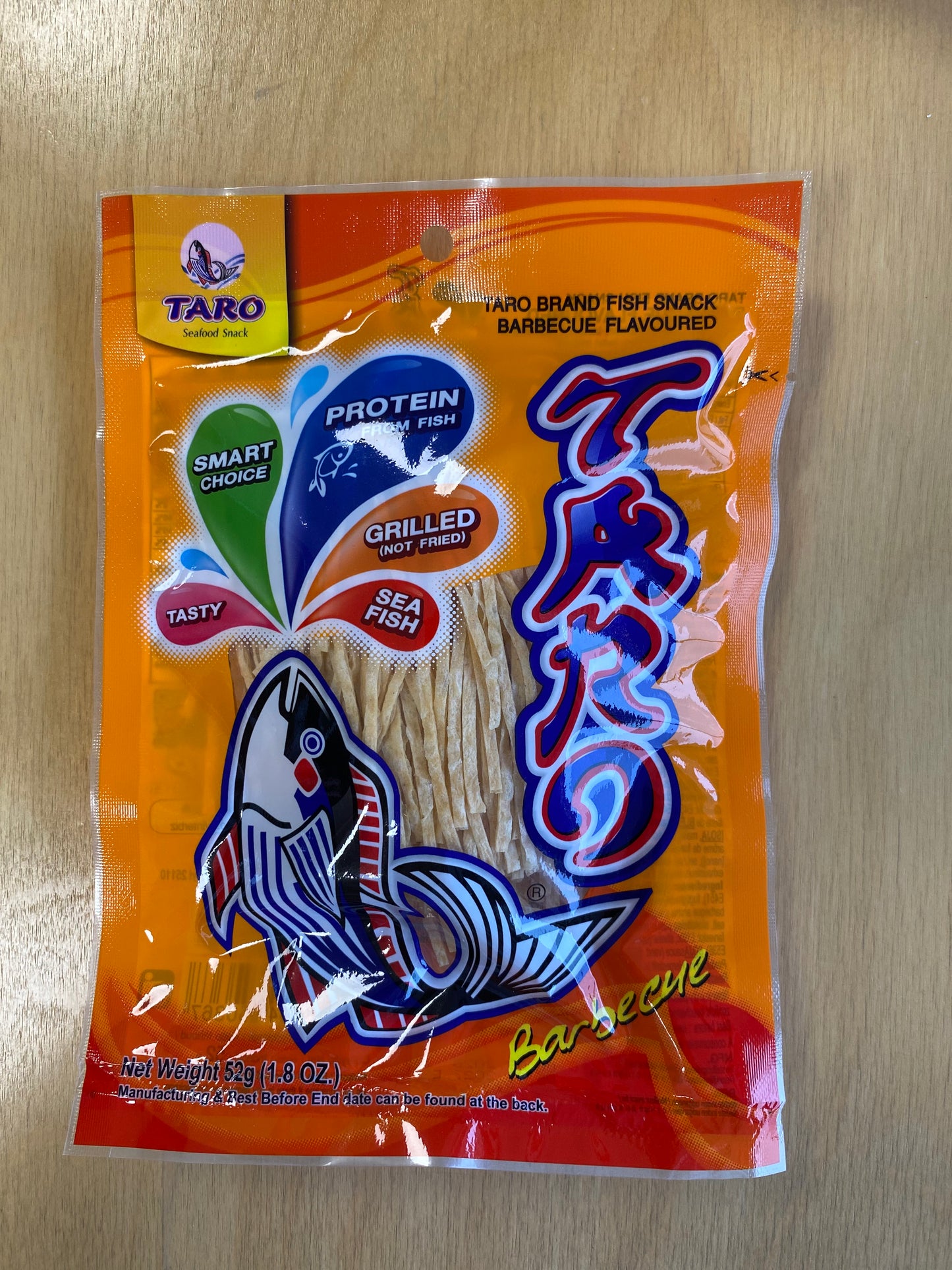 Taro Fish snack BBQ 52g