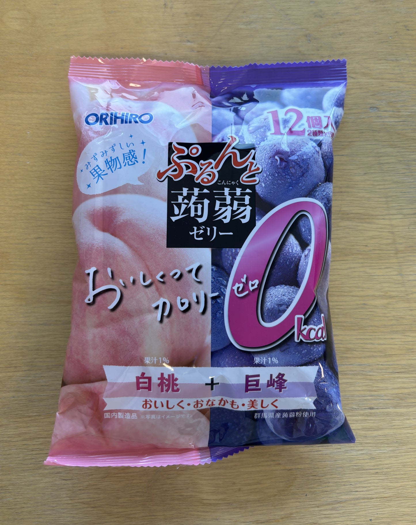 Orihiro Peach & Grape prune konjac jelly