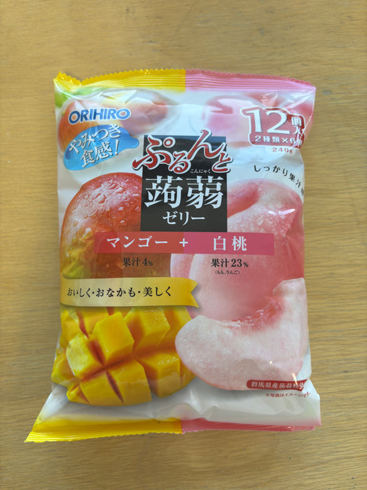 Orihiro Mango & White peach konjac