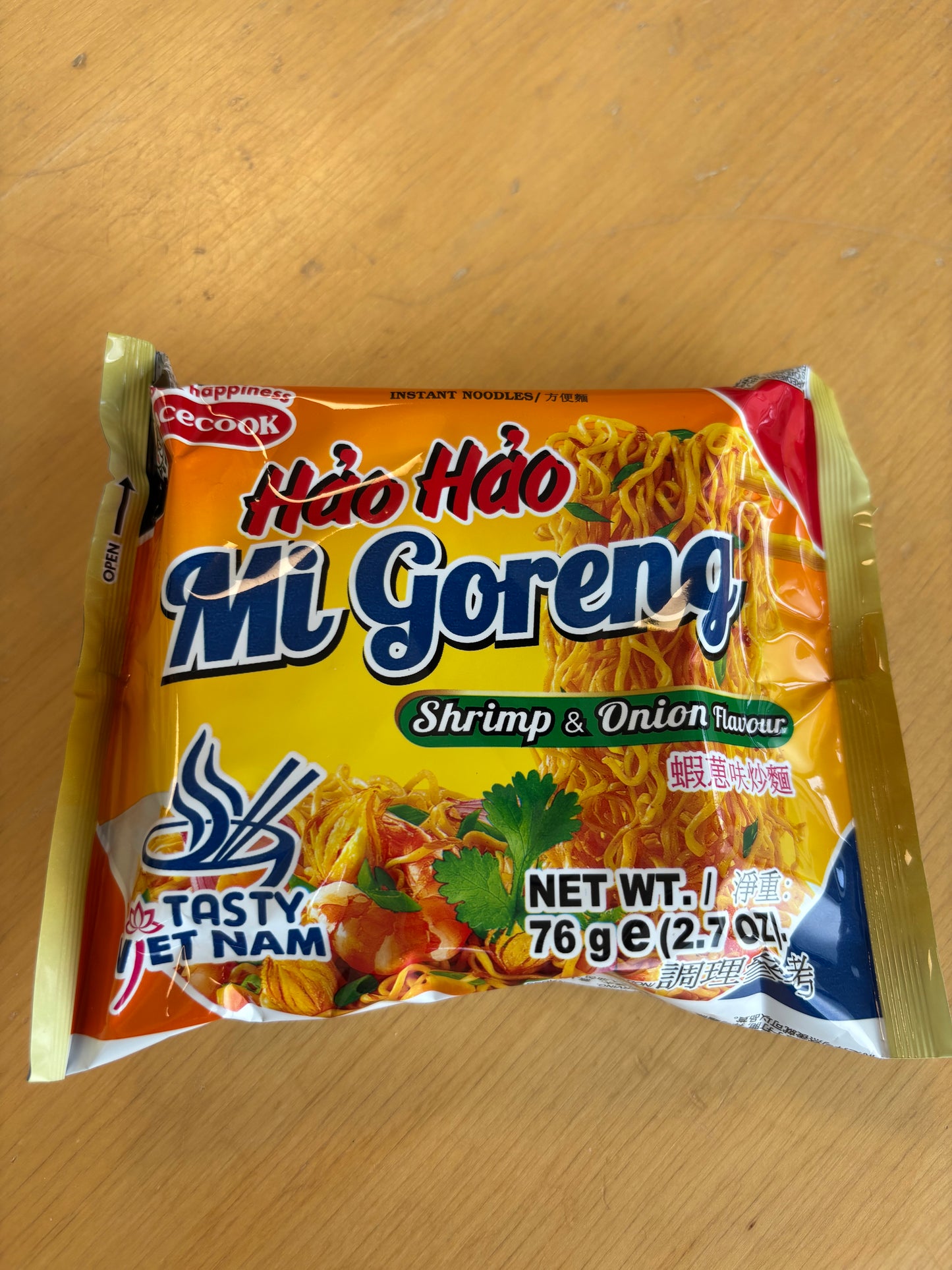 Hao Hao Noodle Shirmp & Onion 76gr