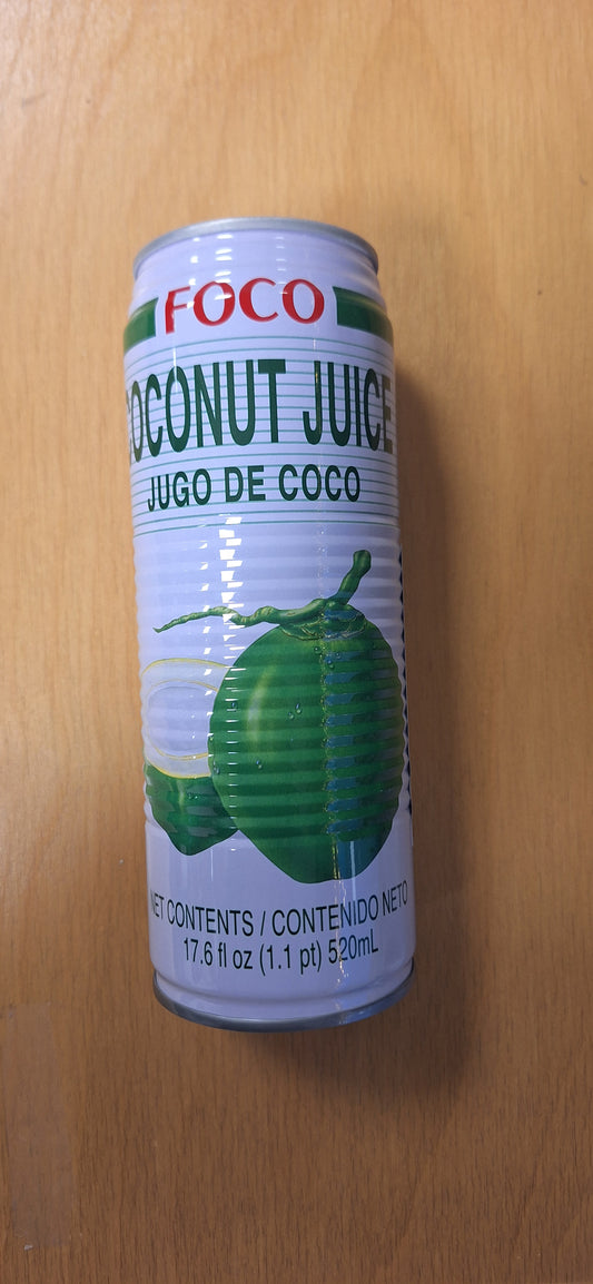 Foco coconut juice with young pulps /Nước dừa tươi với cơm dừa 520ml