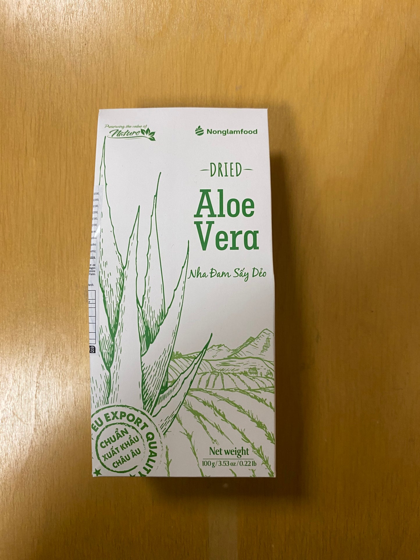 NLF dried aloe vera snack/Nha đam sấy dẻo 100gr