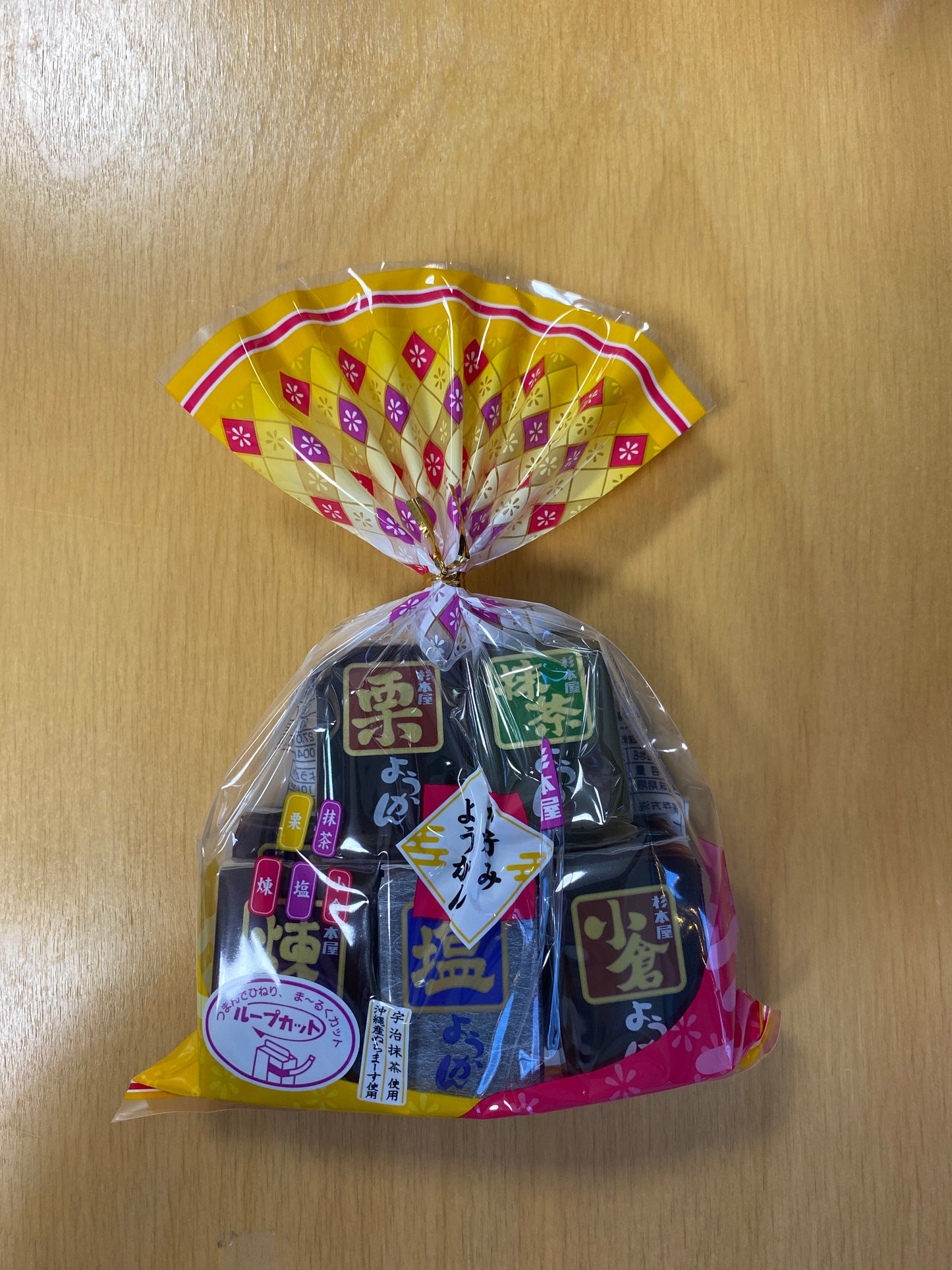 5 different bite-sized sweet red bean jelly/Thạch đậu đỏ 5 vị 320gr