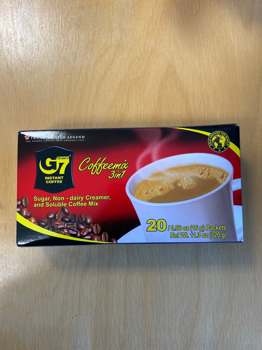 Trung Nguyen coffee G7 3in1/Caffe Trung Nguyên G7 3in1 320gr