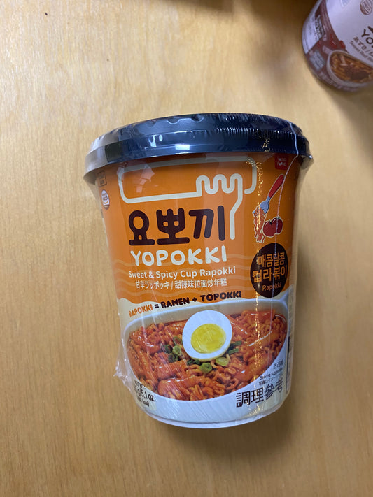 Yopokki Ricecake & Ramen Cup Sweet Spicy 145gr