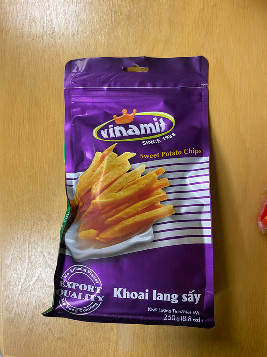 Vinamit sweet potato chips/Khoai lang sấy Vinamit 250gr