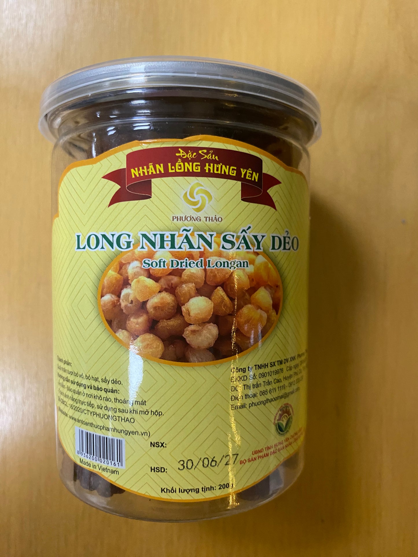 Dried Longan/Long Nhãn Sấy Dẻo 200gr