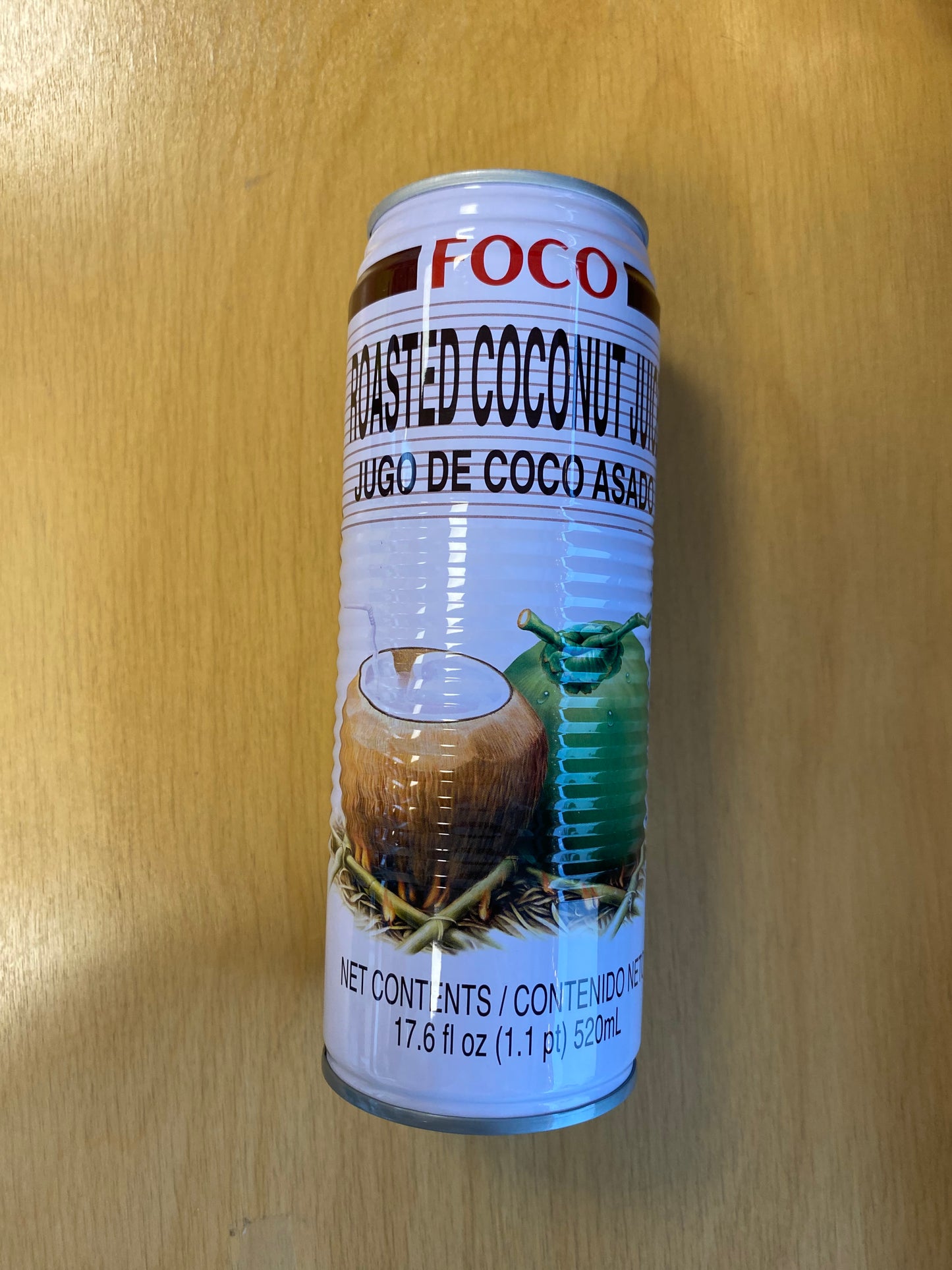 Foco coconut juice with young pulps /Nước dừa tươi với cơm dừa 520ml